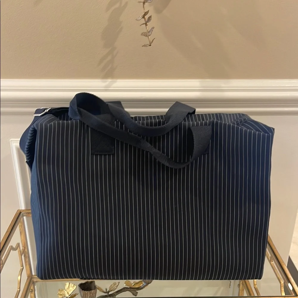 Jean Paul Gaultier Navy and White Duffel Bag